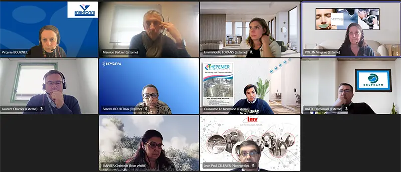 Réunion virtuelle du Grepic Supply Chain avec responsables supply de l'industrie pharmaceutique